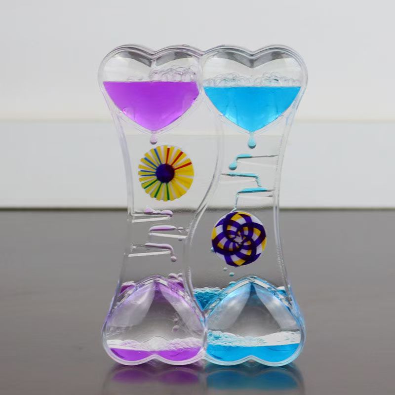#Dripping Liquid Oil Drop Decompression Toy, Unique Creative Slide & Staircase Flowing Water Trendy Hourglass for Kids