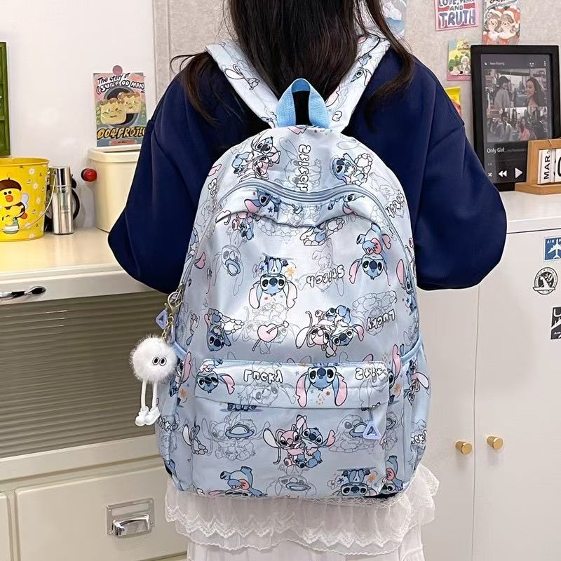 #Cute Cartoon Printed Stitch Backpack - Versatile