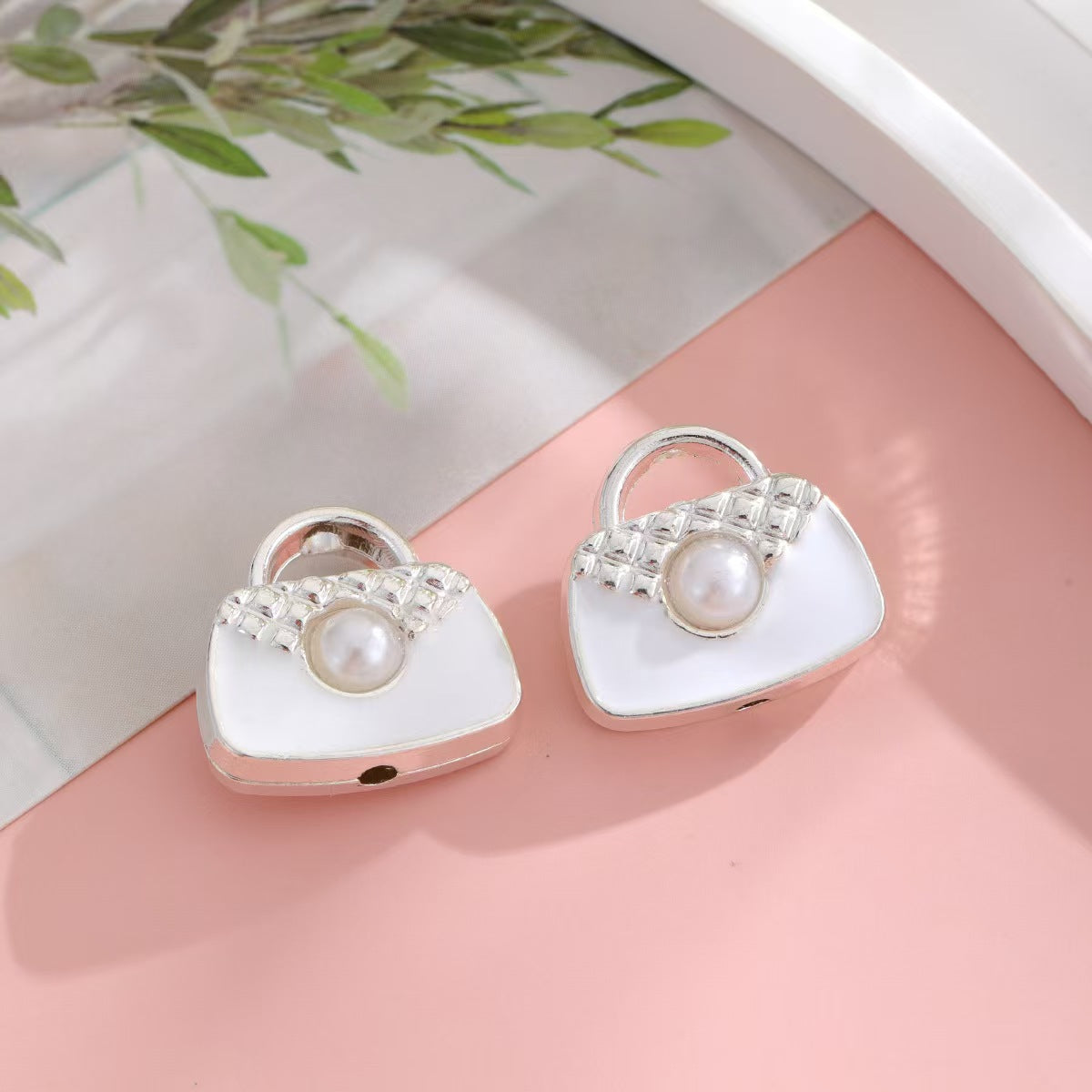 Heavy Industry Alloy Pearl Beads (Cross-Border) - Straight Drill Holes, DIY Phone/Key/Bag Chain Accessories & Jewelry