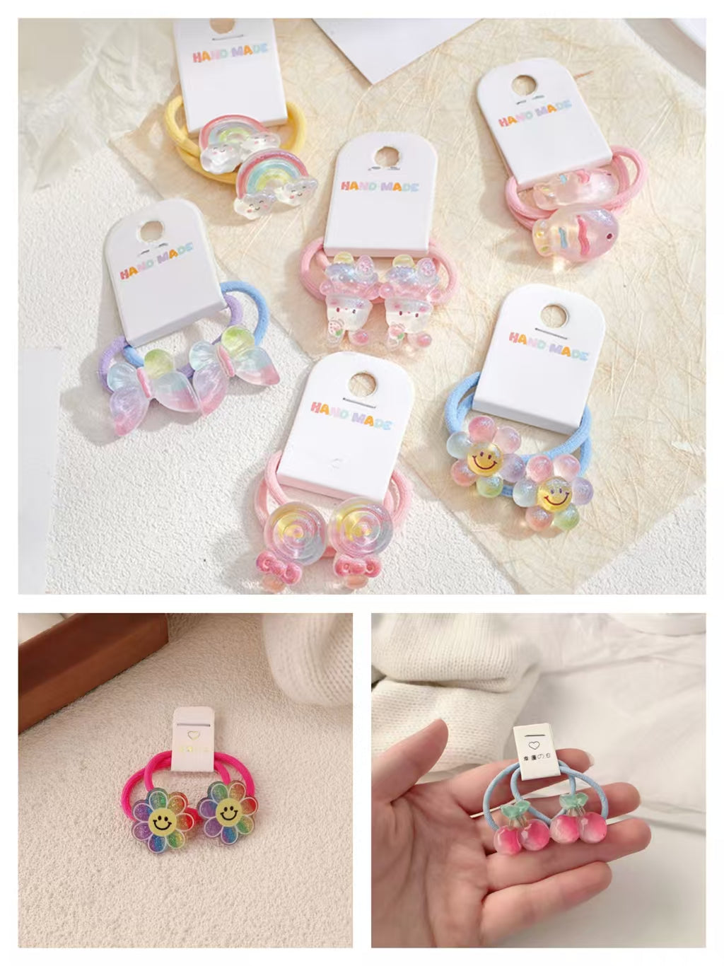 #HairAccessories #CuteHairTies #HandmadeBeauty