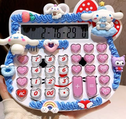 Cute Cream Glue Calculator with Real Human Voice, High Appearance