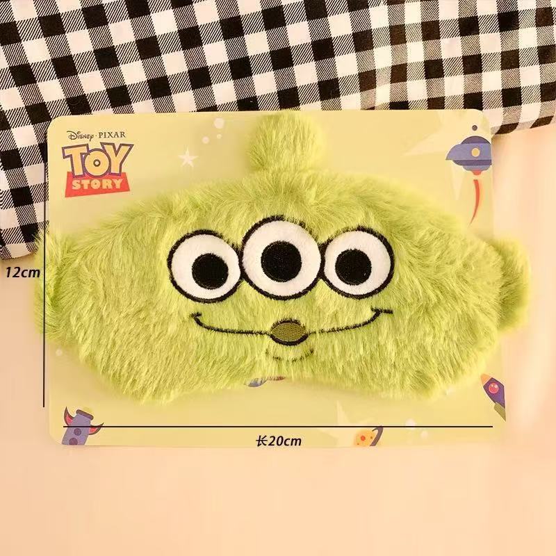 #Cute Disney Lotso Strawberry Bear Eye Mask for Students, Cartoon Plush Sleep Mask, Light Blocking for Naptime & Night Sleep, Relieves Fatigue