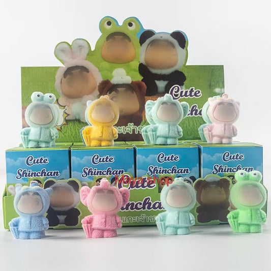 Flocked Small Ornaments, Children's Toys, Pop Mart Stall Wholesale Trendy Plush Doll Blind Bags & Blind Boxes