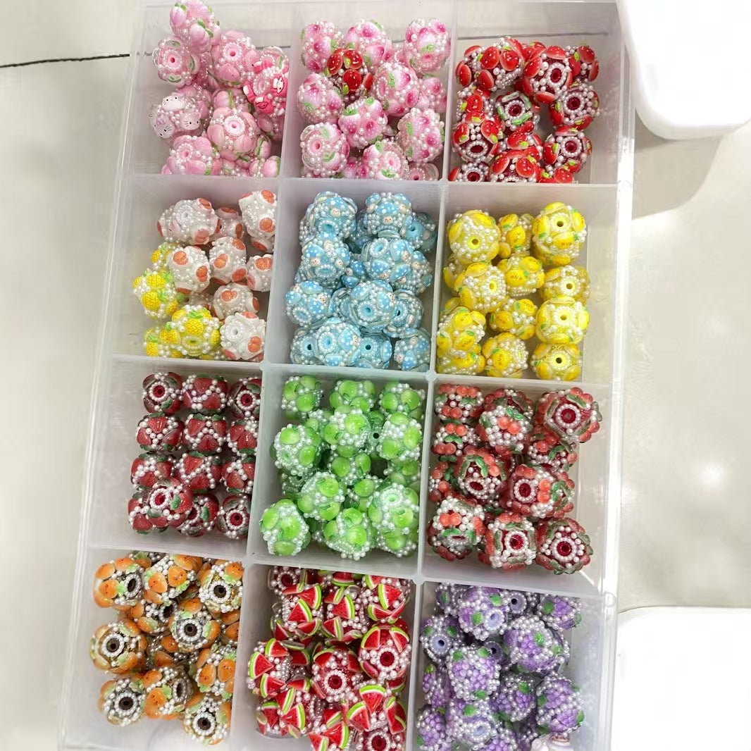 #Bead Handmade DIY Jewelry Accessories: Loose Beads, Phone Straps, Bracelets, and Pen Decoration Beads for DIY Projects.