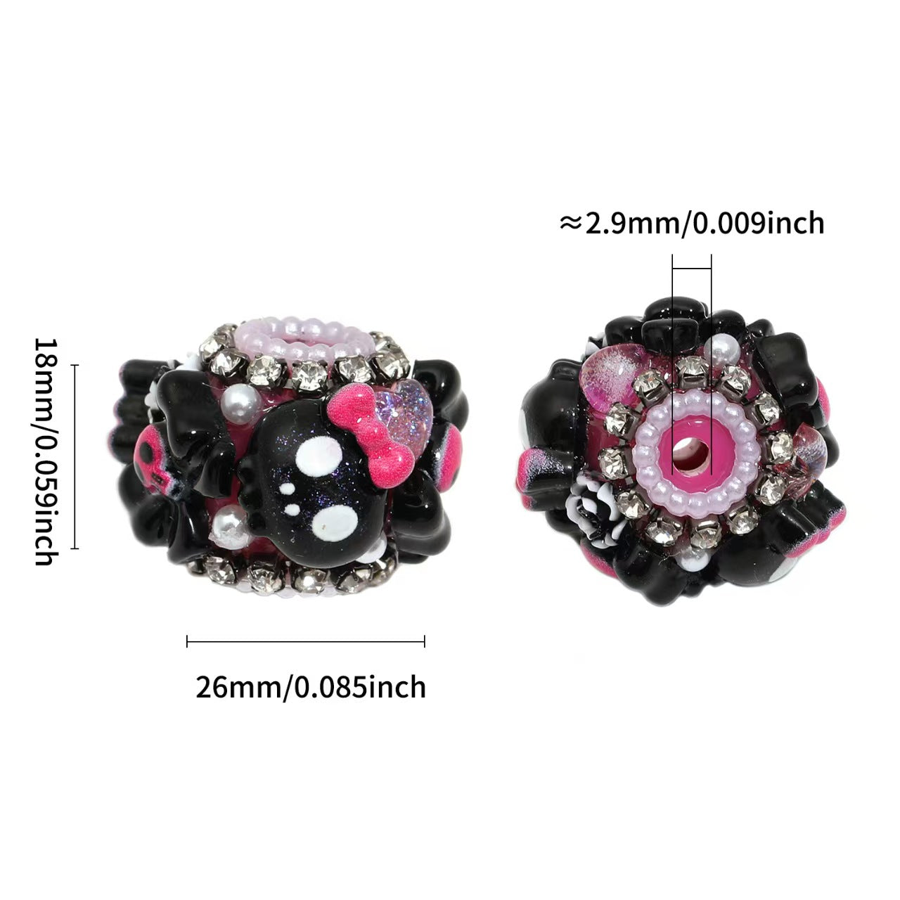 #New Arrival Heavy-Duty Beading Fashion Straight-Hole Round Beads: Handmade DIY Phone Straps, Beaded Pens, and Loose Bead Jewelry Accessories
