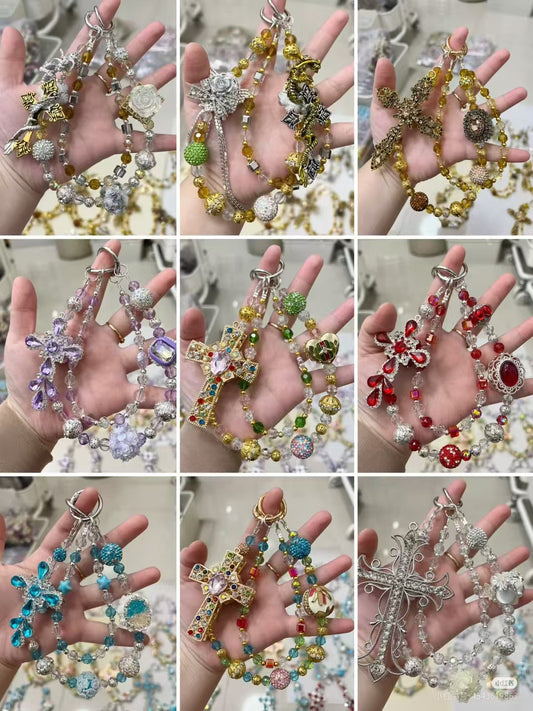 #Heavy Duty Beaded Charm | Multi-Use for Phone & Bag