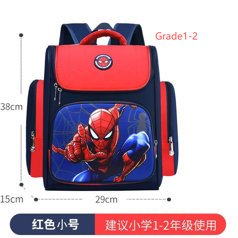 Kids School Backpack for Grades 1-3-6, Ergonomic Spine Protection Backpack for Boys & Girls, Kindergarten Casual Style Bag