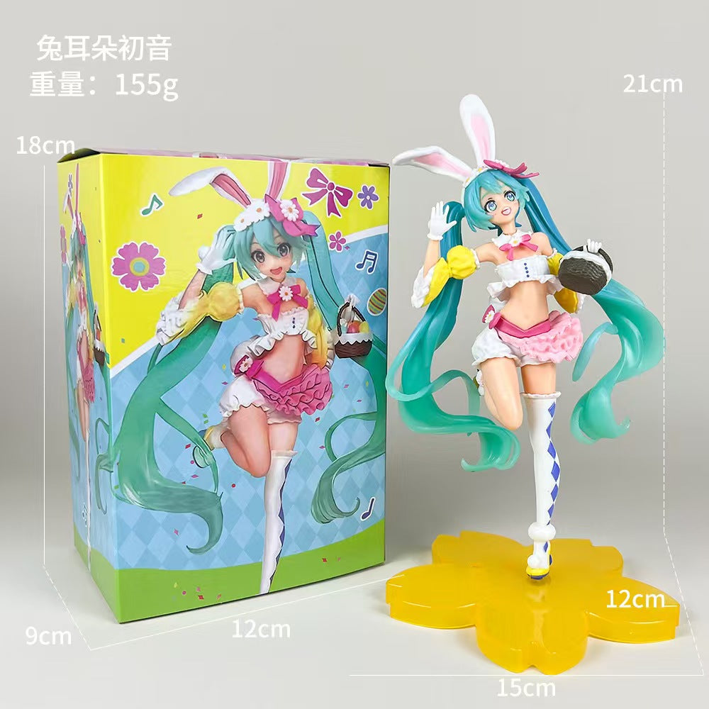 #Hatsune Mikuai Figure, Anime Sailor Moon Pretty Girl, Rem Wedding Dress Version, Sora Girl, 2D Character Doll Models and Ornaments for Wholesale
