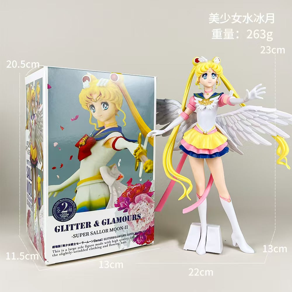 #Hatsune Mikuai Figure, Anime Sailor Moon Pretty Girl, Rem Wedding Dress Version, Sora Girl, 2D Character Doll Models and Ornaments for Wholesale