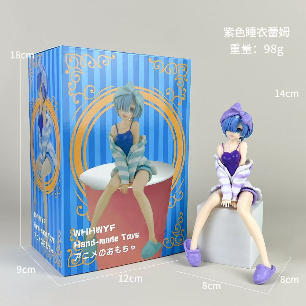 #Hatsune Mikuai Figure, Anime Sailor Moon Pretty Girl, Rem Wedding Dress Version, Sora Girl, 2D Character Doll Models and Ornaments for Wholesale