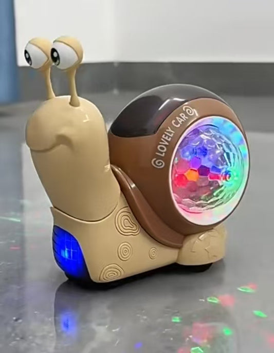 #Adorable snail  toy lights UP&Move Autonomously