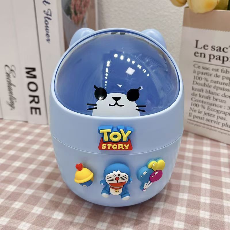 # cute bins&   on the desk