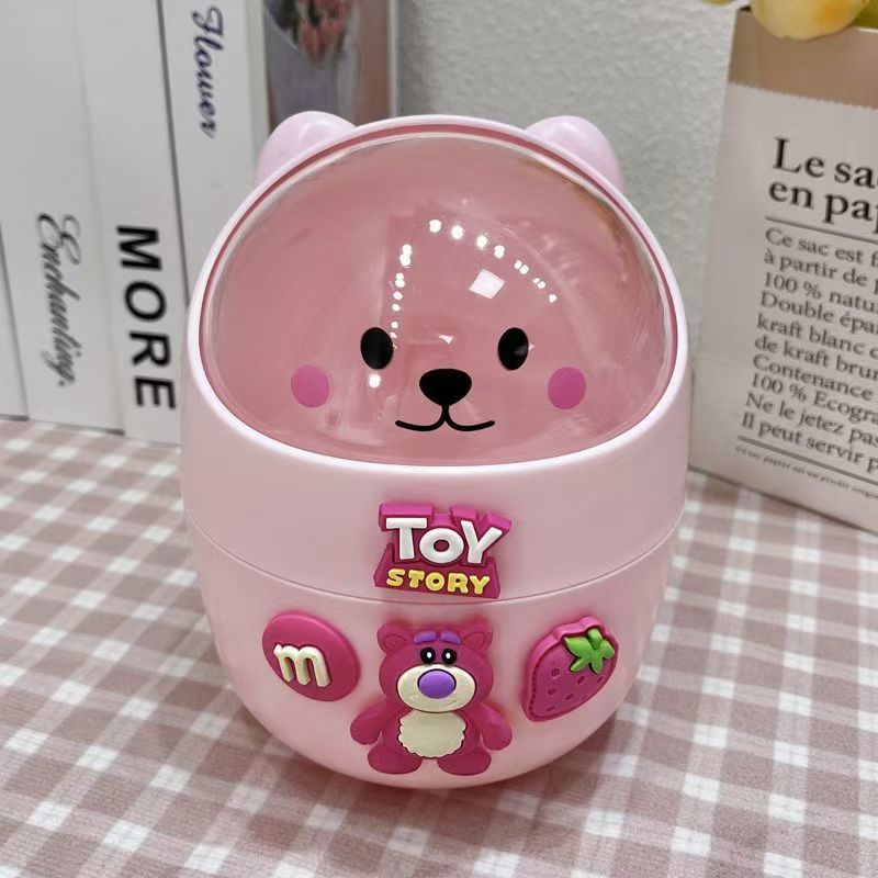 # cute bins&   on the desk