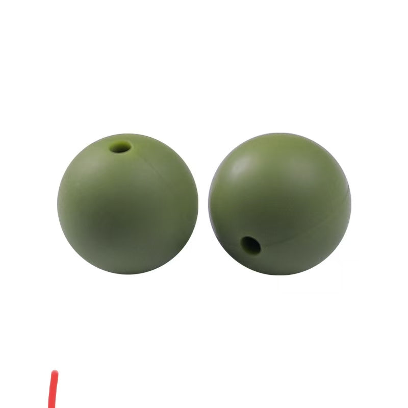 #15mm Silicone Teething Beads: Bite-Resistant, In-Stock for DIY Pacifier Chain (Wholesale)