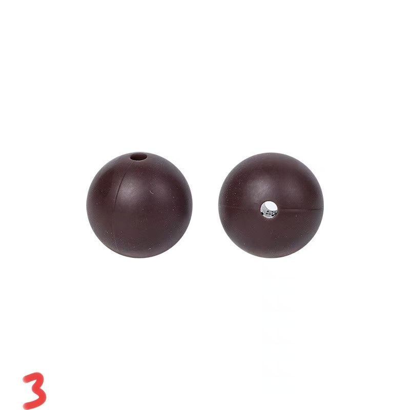 #15mm Silicone Teething Beads: Bite-Resistant, In-Stock for DIY Pacifier Chain (Wholesale)