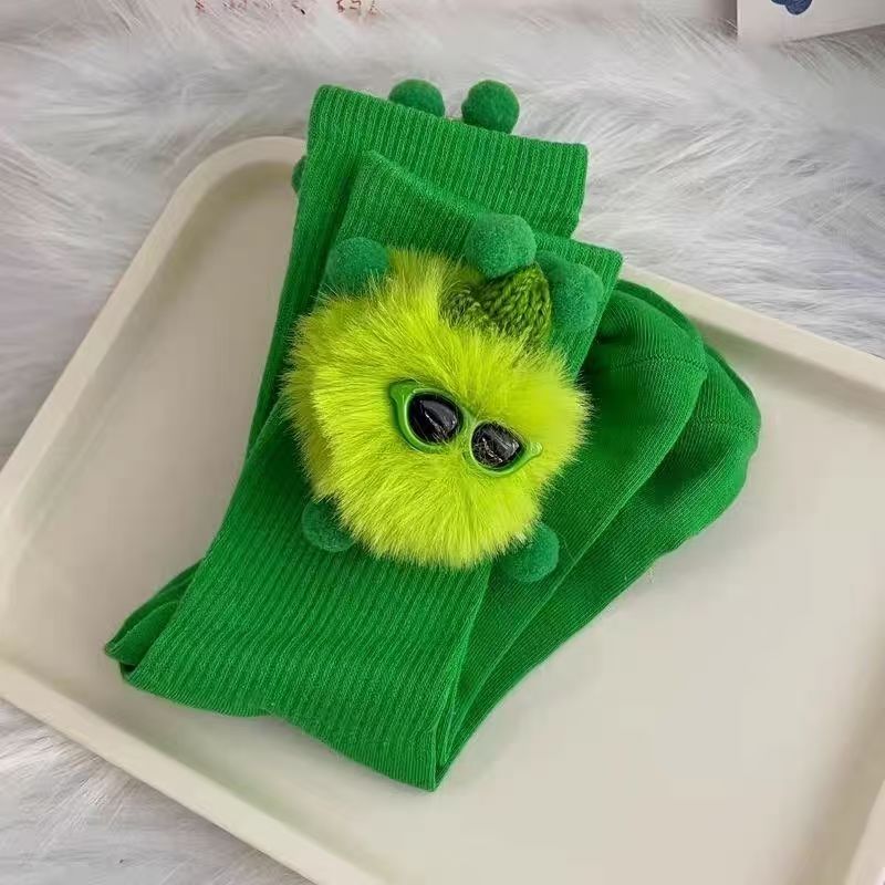 #Cute Plush Socks, Home Socks, Cartoon Warm Socks