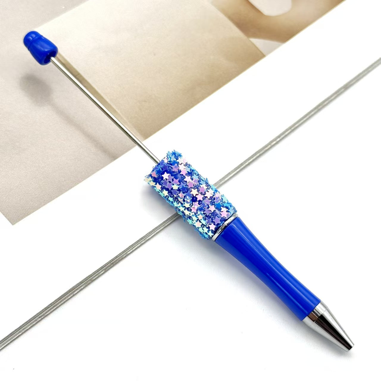 #DIY Shiny Star Beaded Pen($3.5/5pcs)