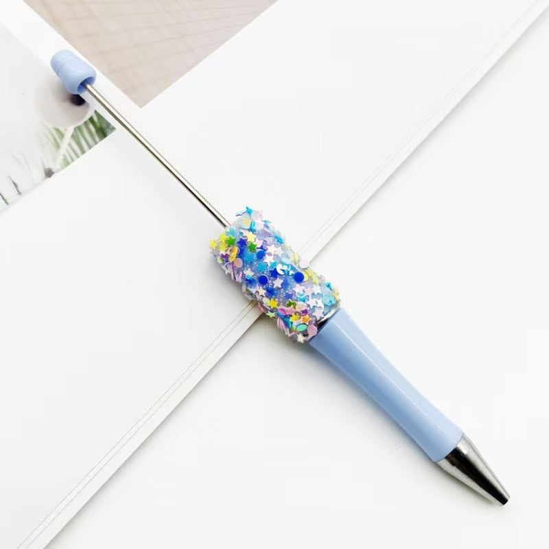 #DIY Shiny Star Beaded Pen($3.5/5pcs)