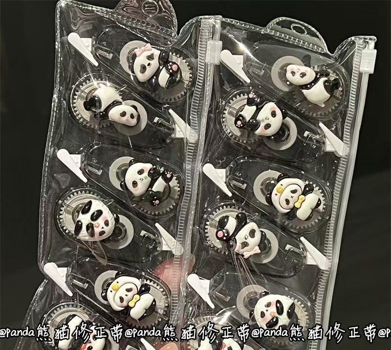 #Red Panda Correction Tape, Ins-Style Dark Series