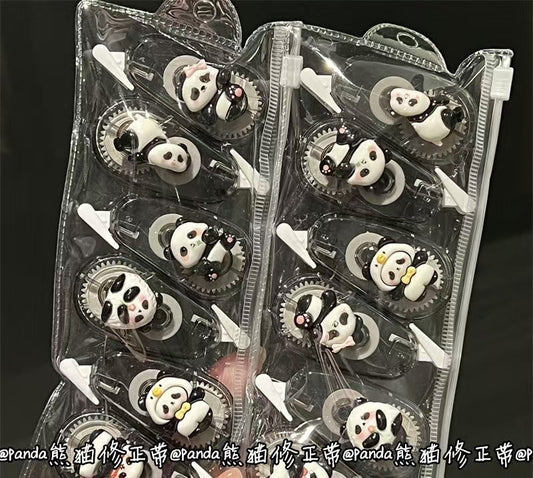 #Red Panda Correction Tape, Ins-Style Dark Series