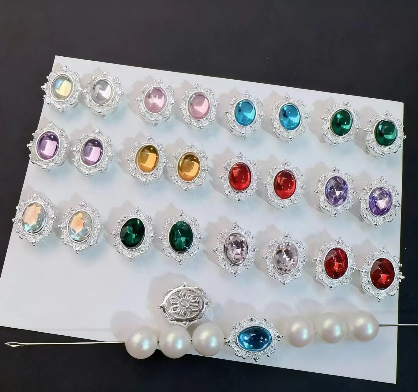#Multi-hole Zircon Spacer Beads