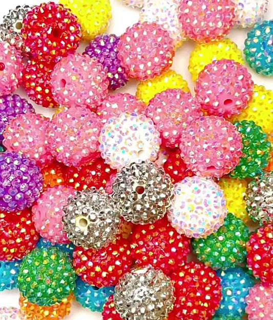 #16MM Acrylic Resin Drill Bead Ball($2.8/10pcs)clear warehouse
