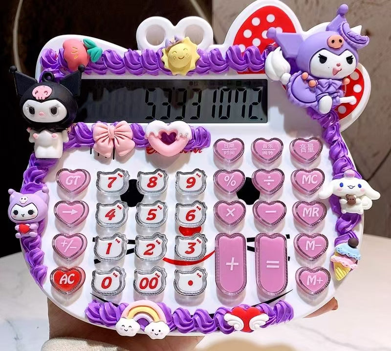 Cute Cream Glue Calculator with Real Human Voice, High Appearance