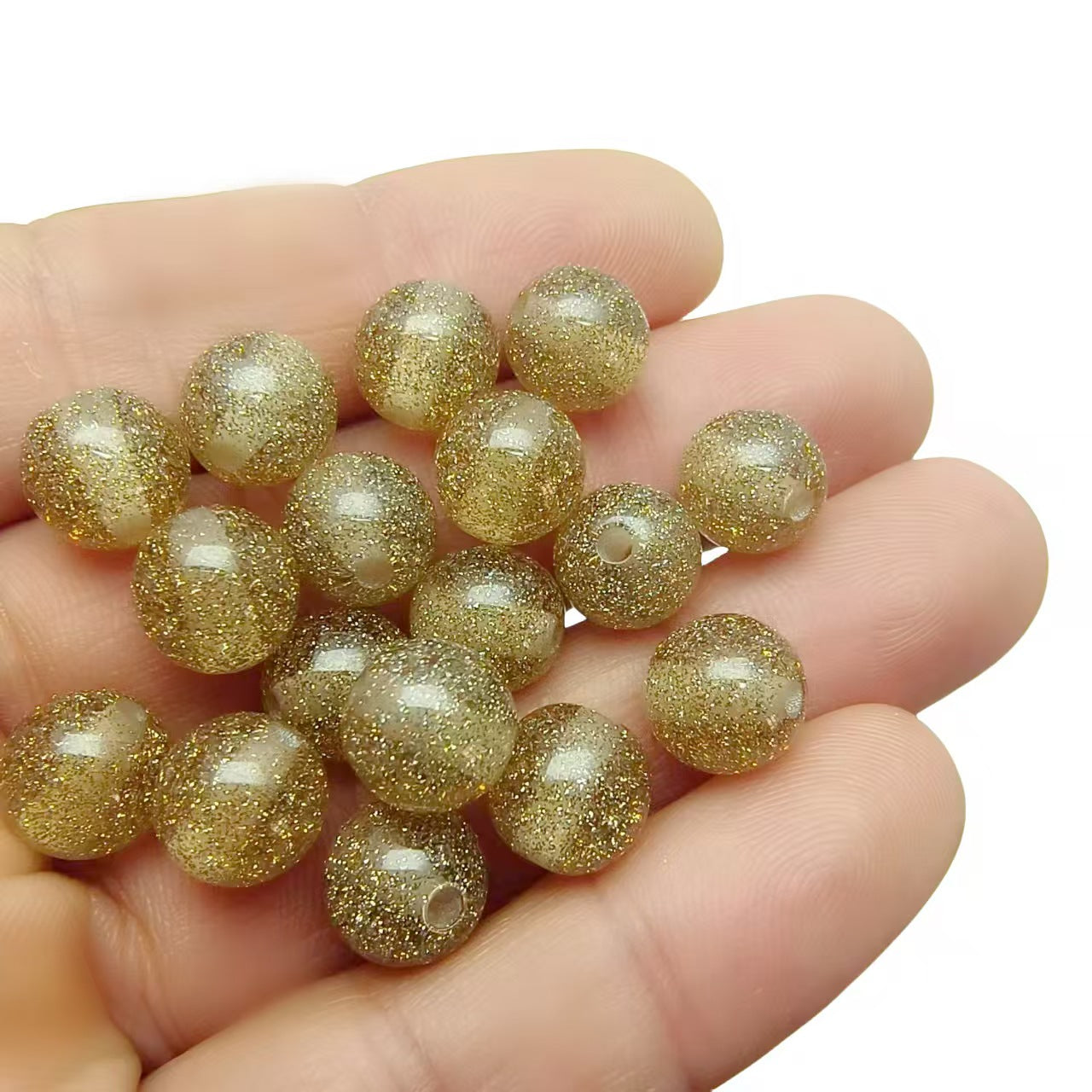 #Live Broadcast Hot-Selling Resin Sparkling Starry Sky Beads - DIY Jewelry Beads for Phone Chains, Handmade Accessories Wholesale