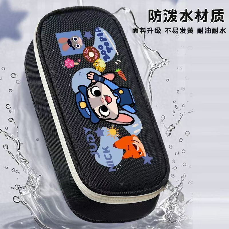 #Zootopia Same-Style Pencil Case, Cute Nick & Judy Large-Capacity Multi-Functional Pencil Box for Students