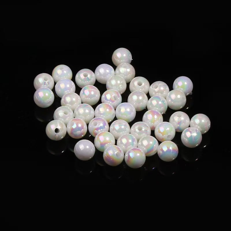 #8mm Acrylic Iridescent Round Beads