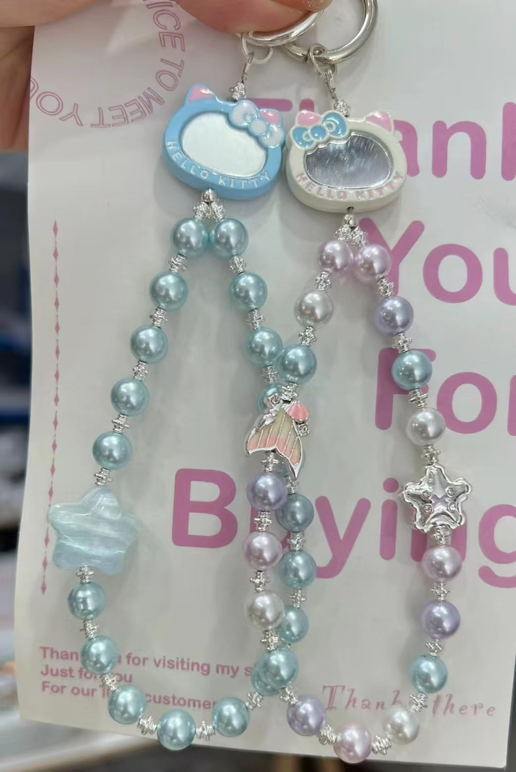 #Alloy Painted Cartoon Drip-Oil Cat Frame Double-Sided Mirror - DIY Loose Beads & Materials for Car Ornaments, Phone Chains & Bracelet Accessories