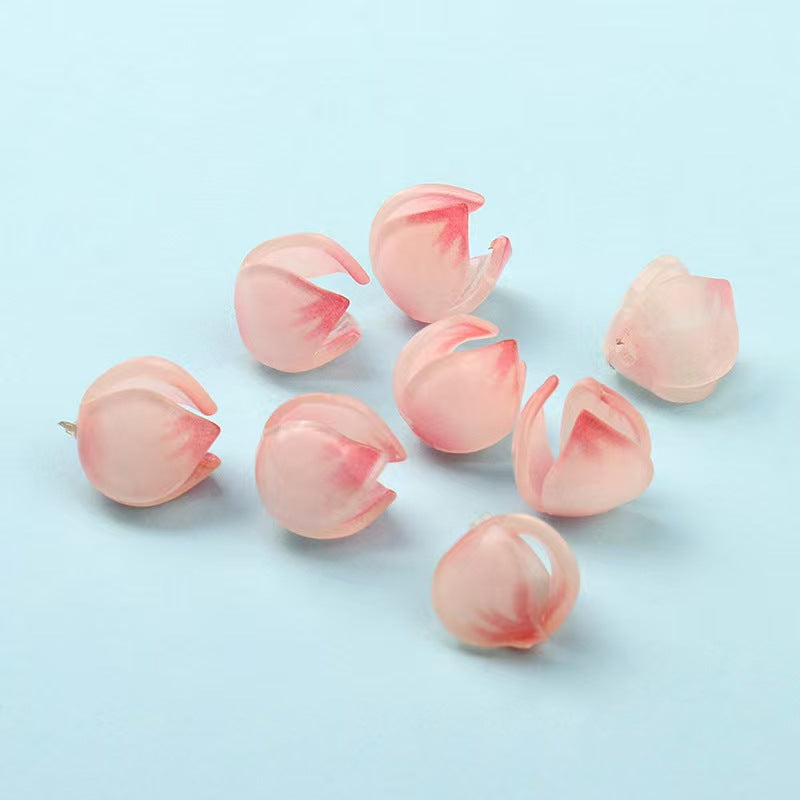 #DIY jewelry accessories - perforated lotus flowers and lotus leaves