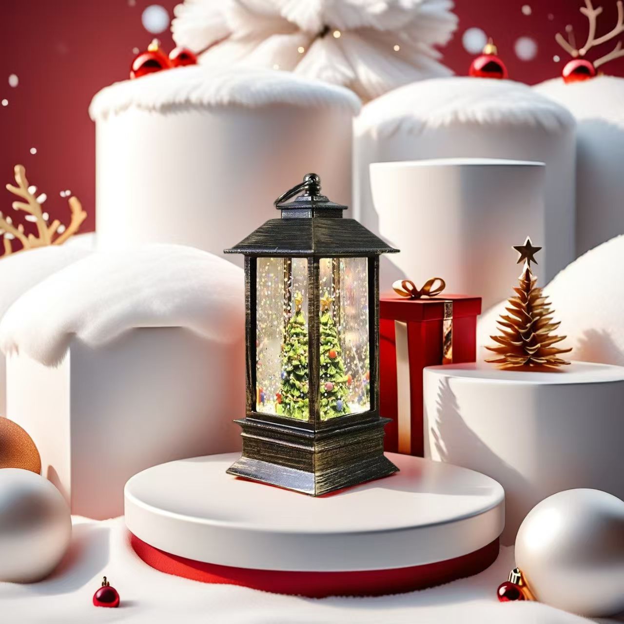 #Christmas Atmosphere Decoration, Scene-Style Light Arrangement Desktop Ornament, Creative Gift & Night Light