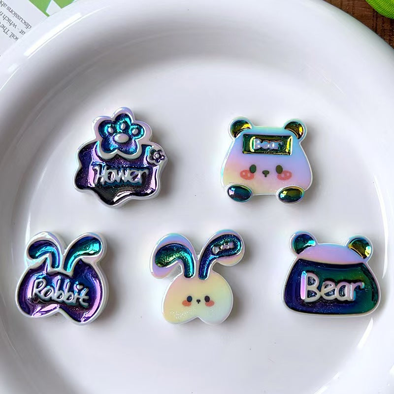 #Heavy-Duty Hand-Painted Beads: Cartoon Cute Oil-Coated Beads for DIY Accessories - Car Charms, Beaded Pen Chains & Phone Straps