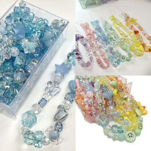 Acrylic loose beads - wholesale of handmade DIY materials(We will give away 1-2 meters of beading thread.