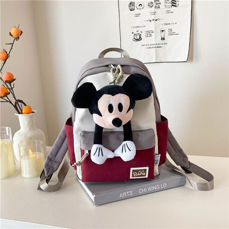 #New Arrival Kindergarten Kids' Mickey Backpack – Cute Cartoon Large-Capacity Casual Shoulder Bag for Girls