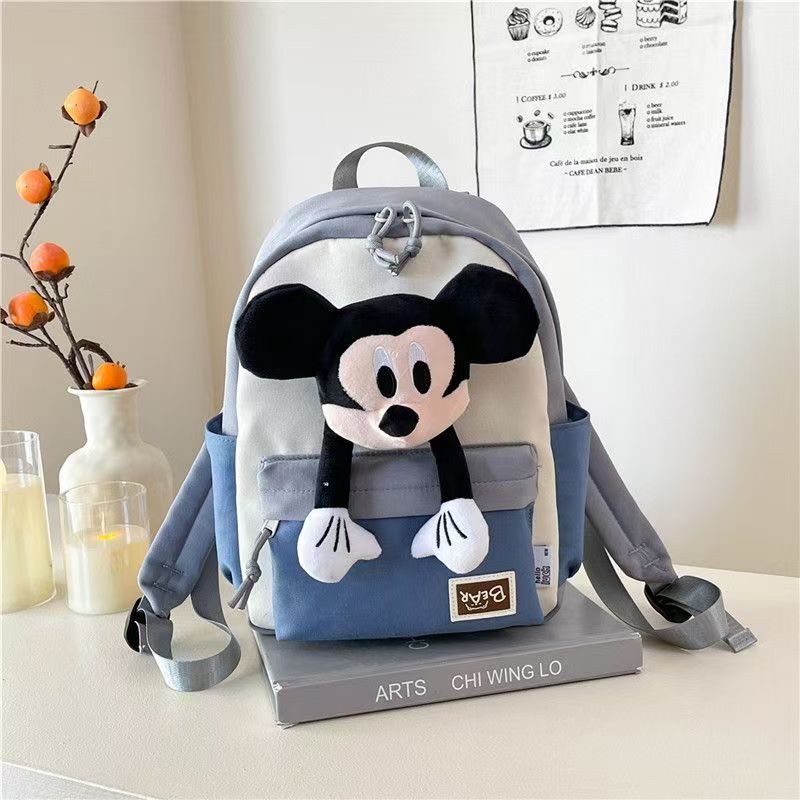 #New Arrival Kindergarten Kids' Mickey Backpack – Cute Cartoon Large-Capacity Casual Shoulder Bag for Girls